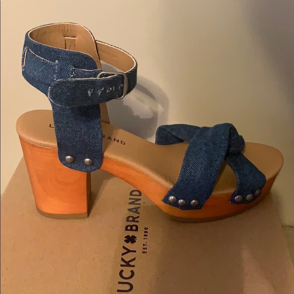 Lucky Brand Denim Heels